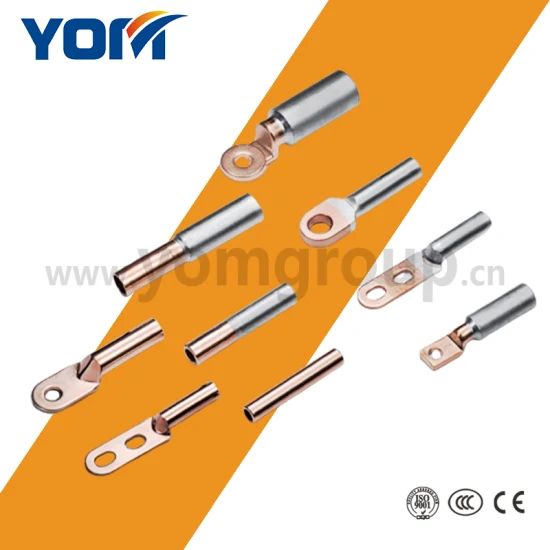 Accesorios de terminales de cable bimetálicos de aluminio y cobre eléctrico para conexión de cables (YDTL