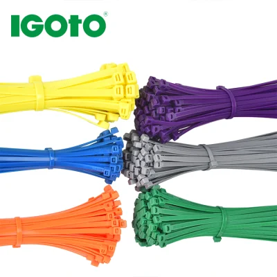 La cremallera plástica del cable de Nylon66 PA66 de la fábrica de China CE RoHS UL UV autoblocante envuelve la atadura de alambre